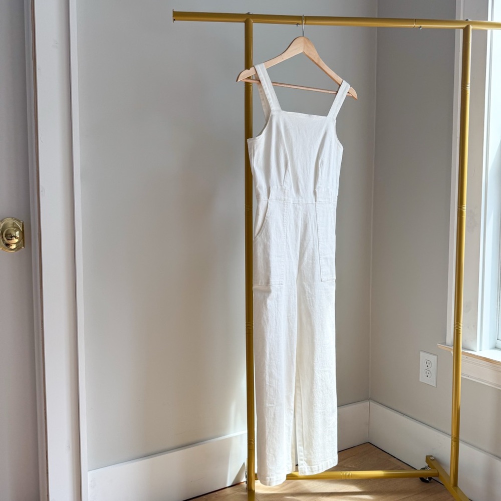 NWOT Copper Key White Sleeveless Jumpsuit